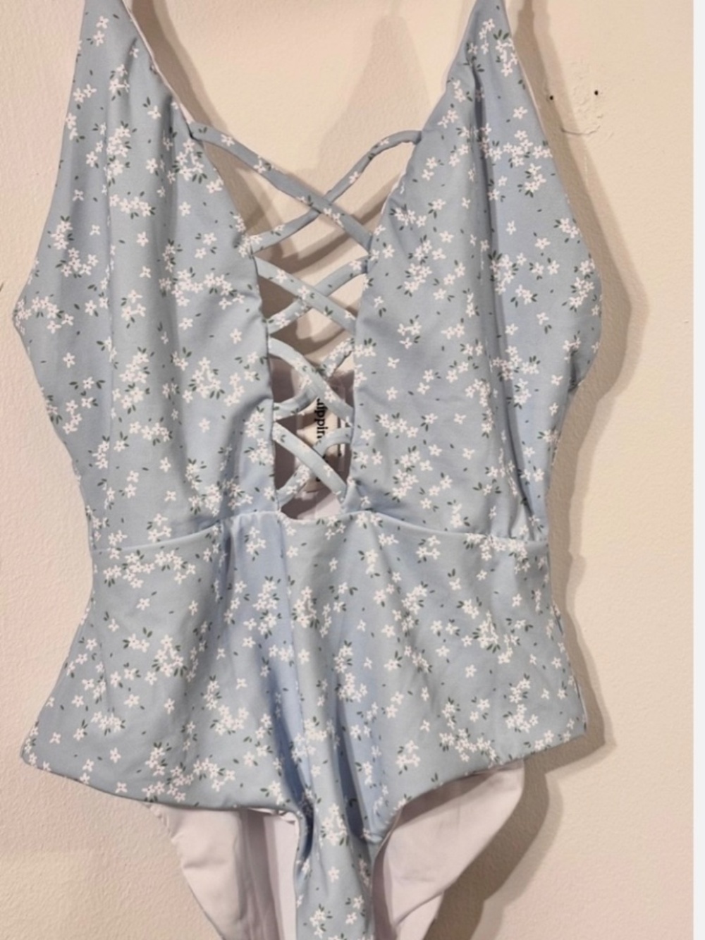 Dippin' Daisy's Light Blue Floral One-Piece Swimsuit